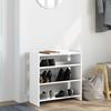 VidaXL Étagère à chaussures blanc 60x25x62 cm bois d'ingénierie, rangement de chaussures, armoire de rangement de 859887