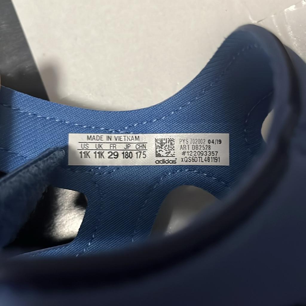 Adidas Non-Slip Anti-Kick Shock Absorbing Wear-Resistant Breathable Kids Sandals Kids Sandals Blue DB2528