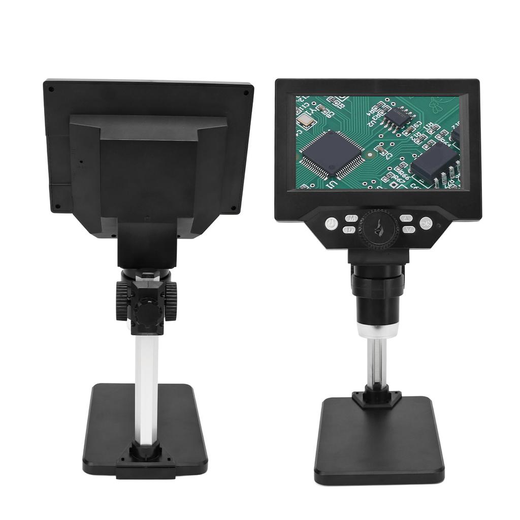 5.5inch LCD Digital USB Microscope Portable 10MP 1000X 1080P Coin Microscope with LED Light for Windows for OS X