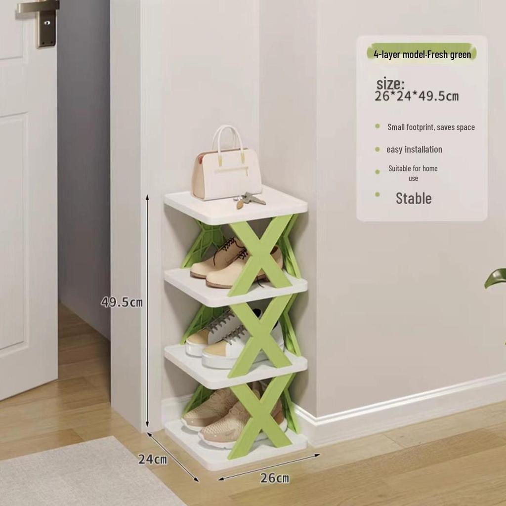 Space-Saving Dustproof Folding Shoe Rack for Narrow Entryways, Offices, or Dorms