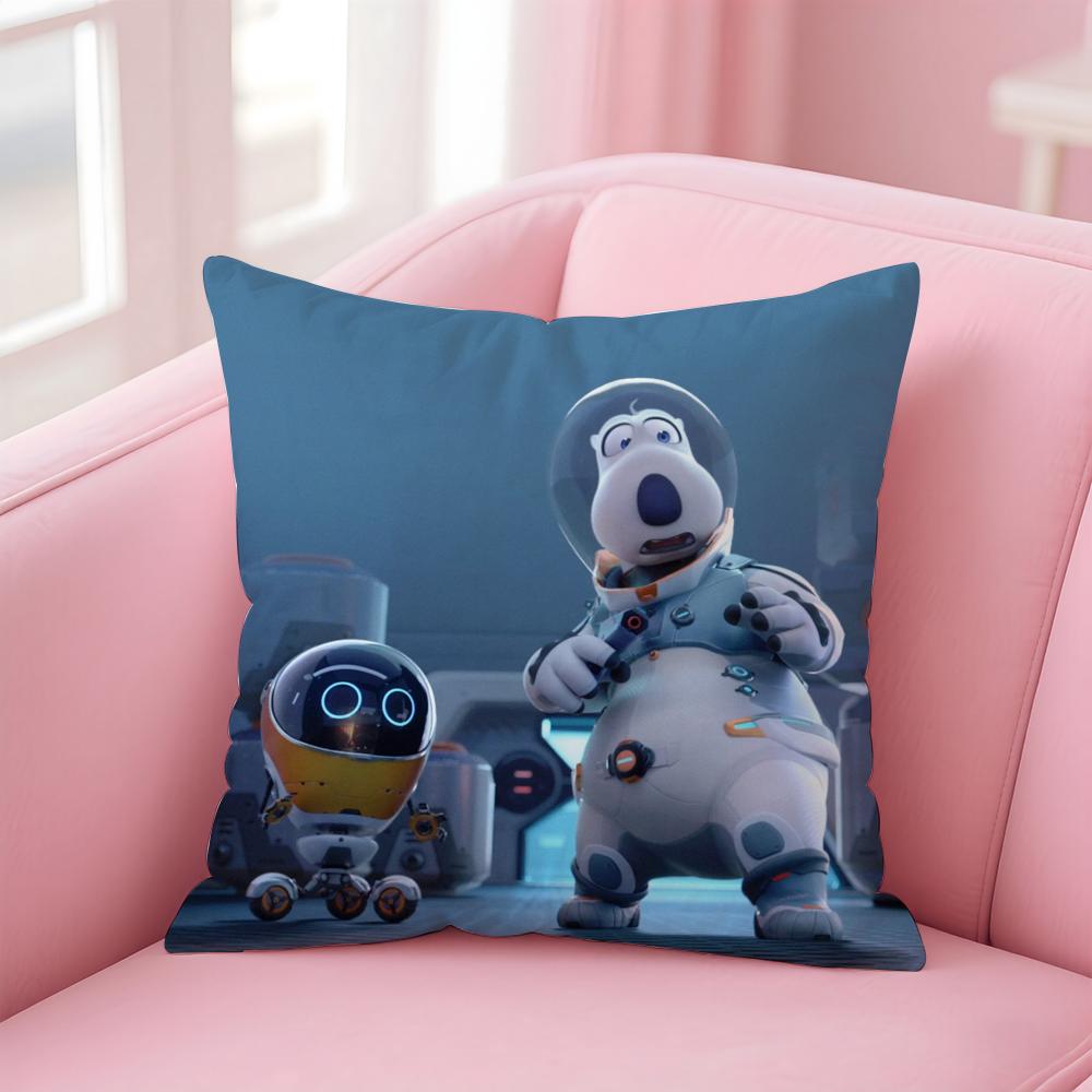 Cute B-Backkom Cushion Cover Home & Car Multi-Scene Pillow Cover - Reversible, Soft & Durable for Daily Use
