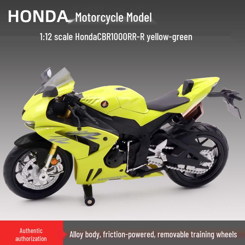

1:Модель мотоцикла Honda в масштабе 1/12 из сплава с подвеской - Предмет коллекционирования