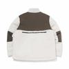 Li Ning Color Block Zipper Stand Collar Comfortable Breathable Thick Down Jacket Men Outerwear Off-White AYMQ117-1