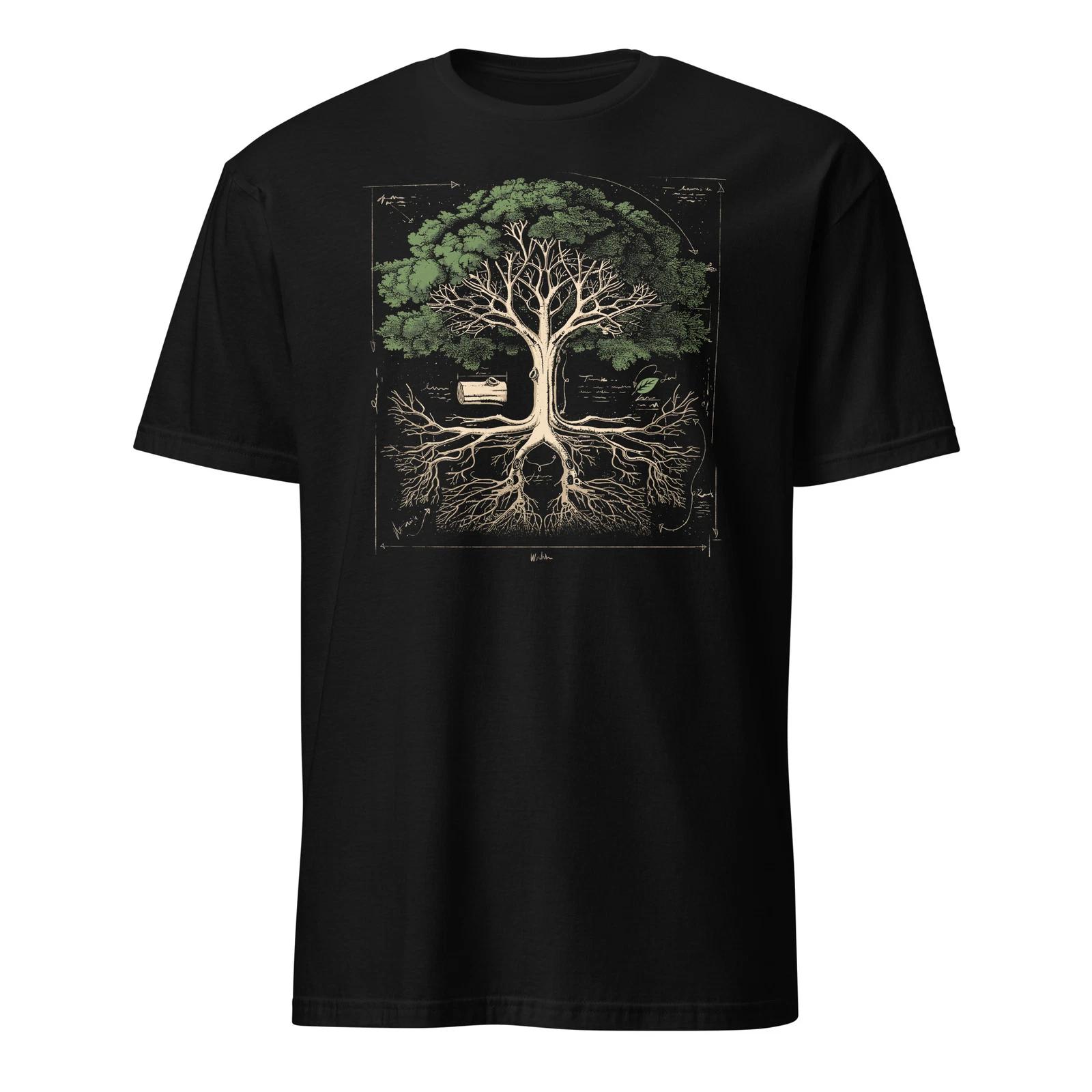 Tree Anatomy Shirt Tree Natural Oak Tree Woodsman T-Shirt Size S-3XL Gift Tee 4XL