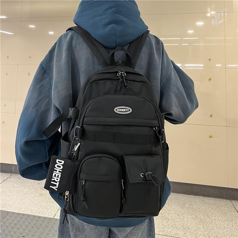 Schoolbag Korean version retro tooling college student schoolbag high school junior high school student simple versatile backpack large capacity 