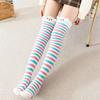 Over Above Knee Socks Long Womens Striped Panda Cat Winter Warm Ladies Girls Black White Funny Thigh High Stockings Christmas