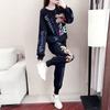 Casual Sportswear Set Women's Loose Fashionable Korean Style Sweatshirt Two-Piece Ensemble Spring Autumn