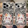 Phone Case: 2D Flat Suitable for iPhone 18 17 16 15 14 13 Pro, Transparent Corner Protection Case, Crying Cat, Christmas and Halloween Gifts