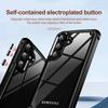 For Samsung Galaxy S25 Case Anti-Drop Alloy Lens Frame PC+TPU Phone Cover