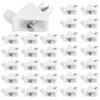 30 Pieces Furniture Cabinet Plastic Corner Code Laminate Holder 90 Degree Nylon Wardrobe Connector Movable Baffle Fixed Right Angle Angle Code