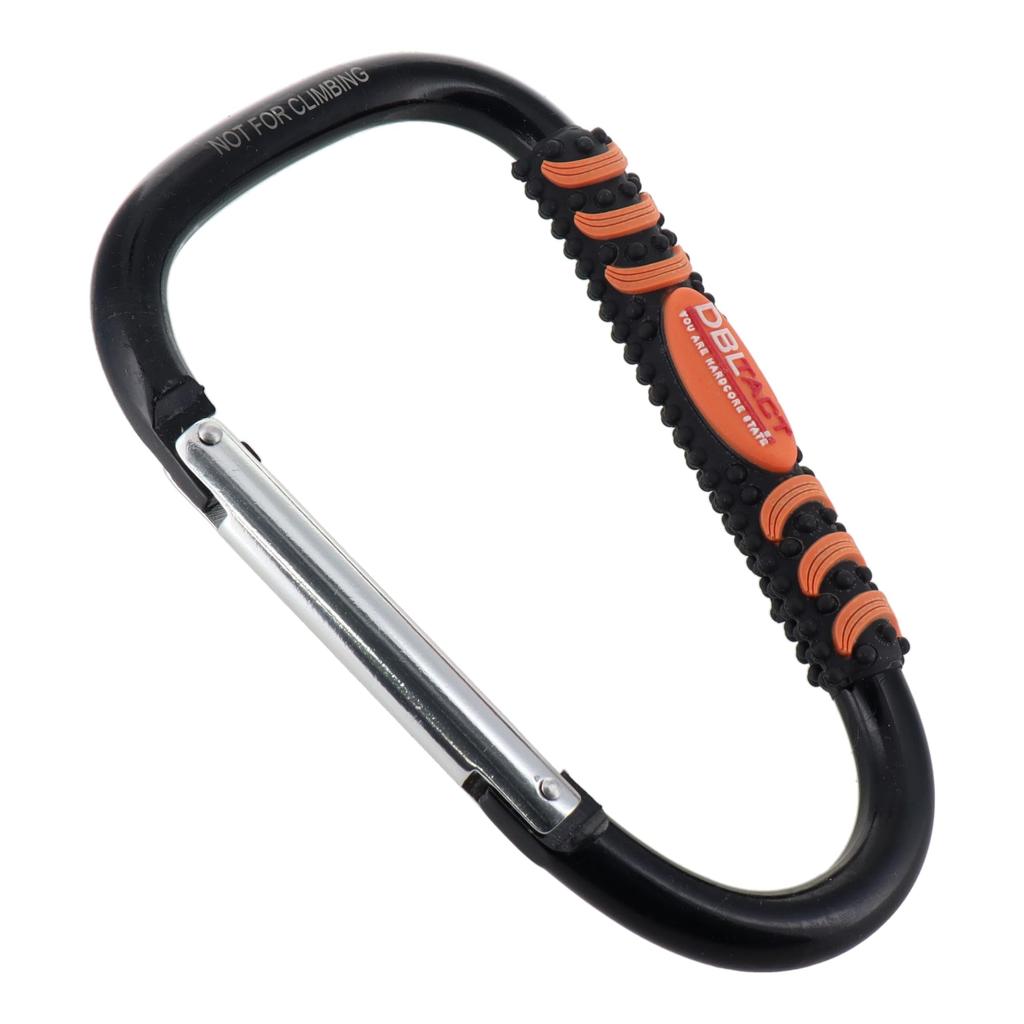Sankyo Corporation DBLTACT Black Carabiner, DT-KA80B