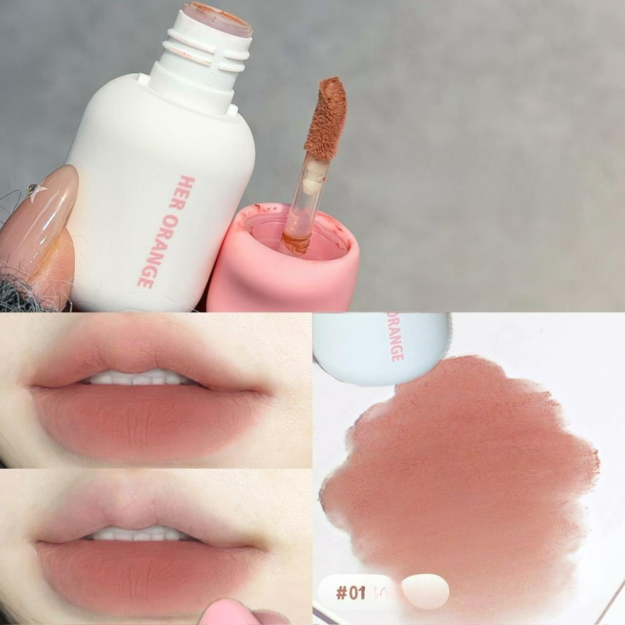 Matte Soft Mist Non-stick Cup Whitening Lip Mud 1.5g