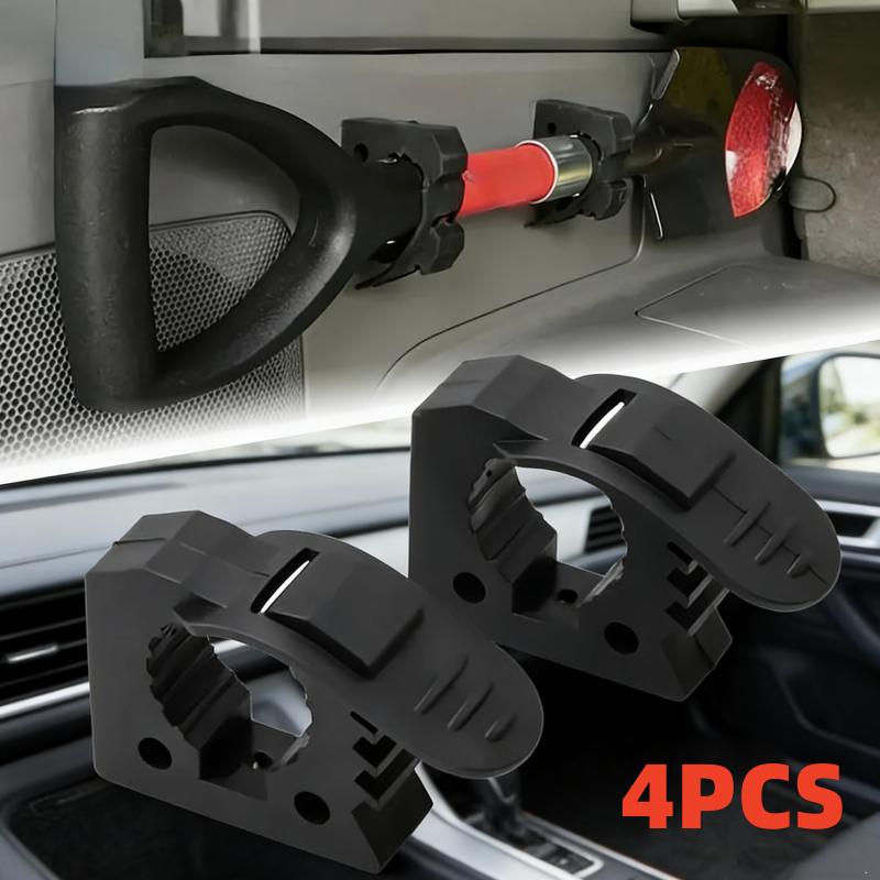 

4-Piece Tool Storage Clip, Outdoor Digging Shovel Storage Rack, Universal Type, Quick Grip Clip, Synthetic Rubber Installation Tool Equipment, Ru