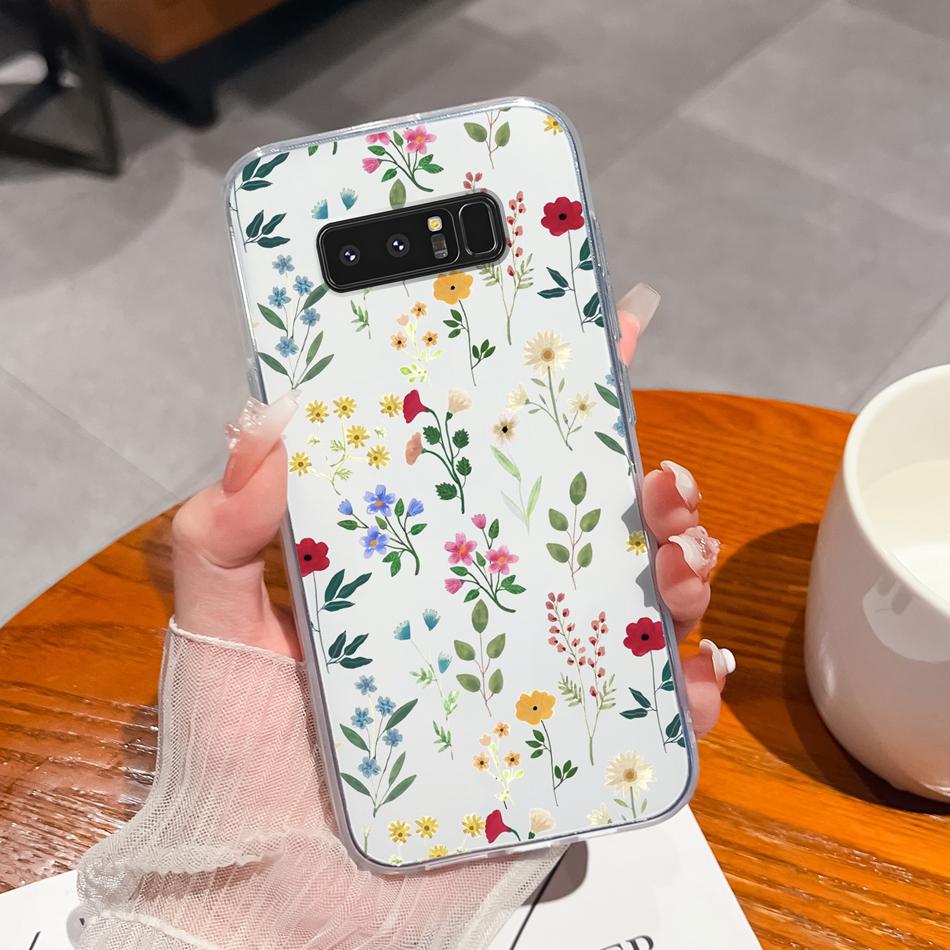 For Samsung Galaxy Note 8 9 20 Phone Cases Creative Soft TPU Silicone Clear Anti Drop Back Cover For Samsung Note8 Note9 Note20