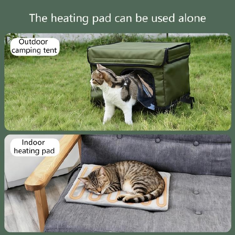 Warm Electric Warming Pet Bed Outdoor Insulated Puss Nest Safety Escape Exit Moisture-Proof For Porch Garden