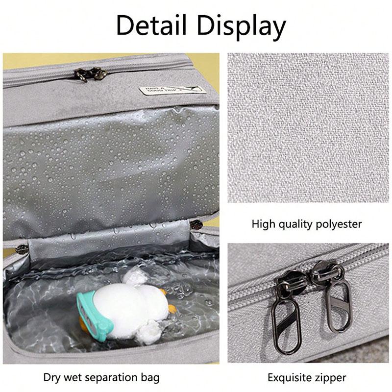 Men Necessaries Hanging Make Up Bag Oxford Travel Organizer Cosmetic Bags for Women Necessaries Make Up Case Wash Toiletry Bag