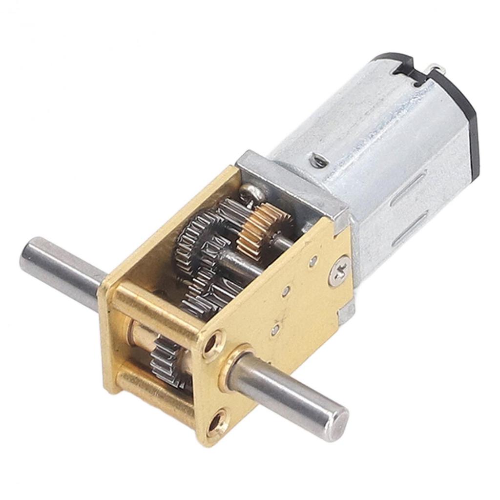 Motore a vite senza fine DC12V Doppio albero 120RPM Potenza elevata Basso rumore Alta efficienza Riduzione di velocità