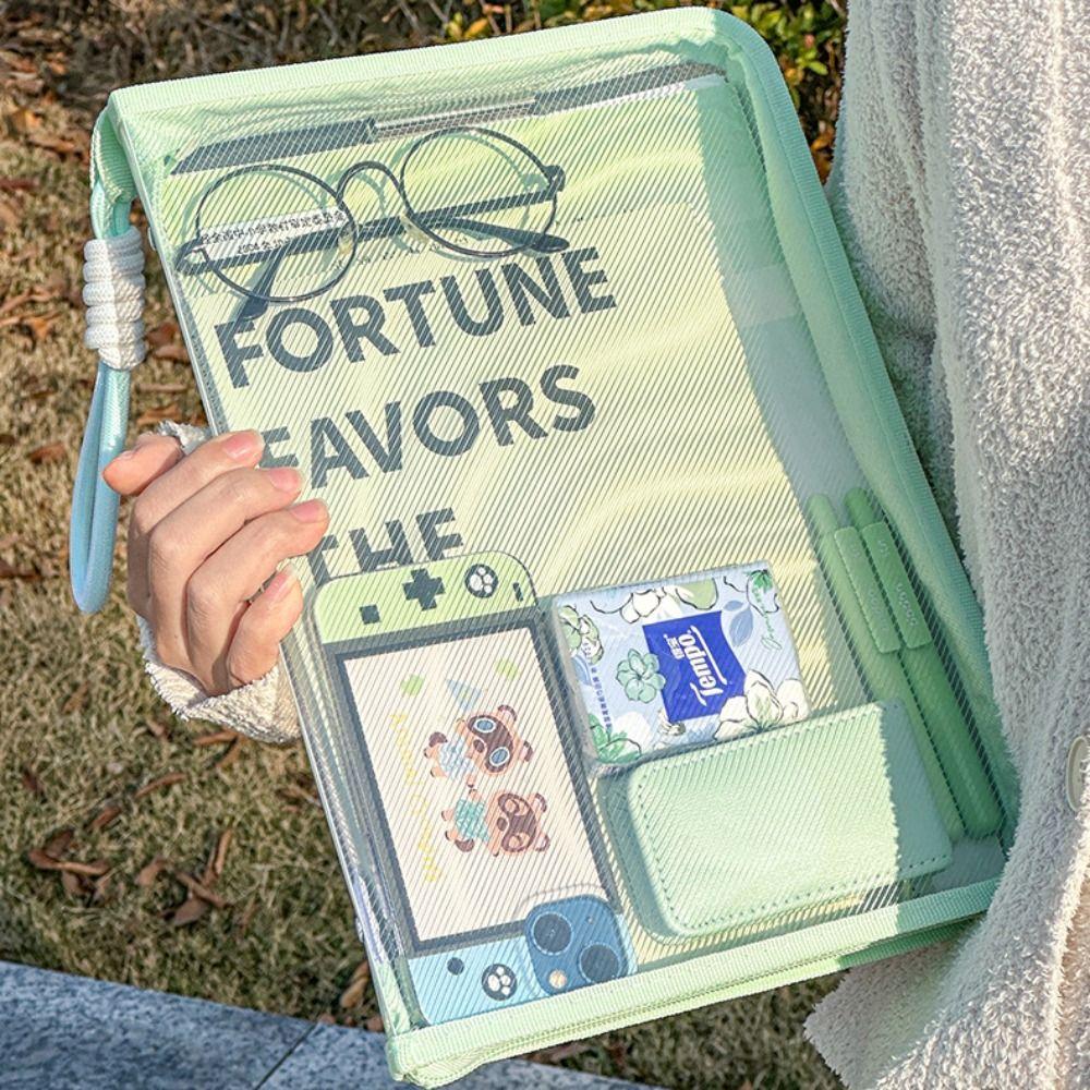 Writing Pad A4 File Pocket Large Capacity File Folder Bag Durable A4 Folder  School Office Supplies