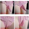 Men Panties Sexy Stockings for Sissy Gay Lingerie Retro Back Line Seam Patchwork Style Thigh High Medias Transparent Stocking