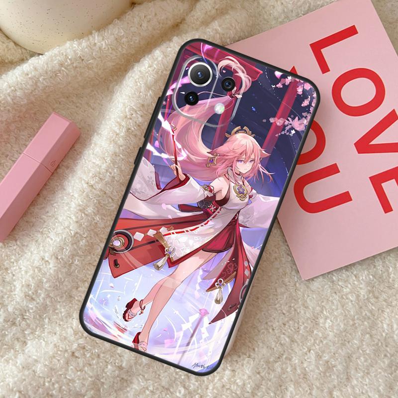 

Genshin Impact Yae Miko Case For Xiaomi 14 15 Ultra 15T 14T 13T Pro 17 Pro Max POCO X7 Pro X3 X5 X6 F5 F6 F7 Cover Xiaomi 15T Pro
