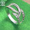 New 925 Sterling Silver Noble Shiny Elegant AAA Zircon Ring For Women Rings Fashion Party Birthday Banquet Wedding Charm Jewelry