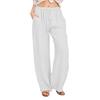 2026 Spring Women's Plus Size Loose Cotton Linen Casual Long Pants