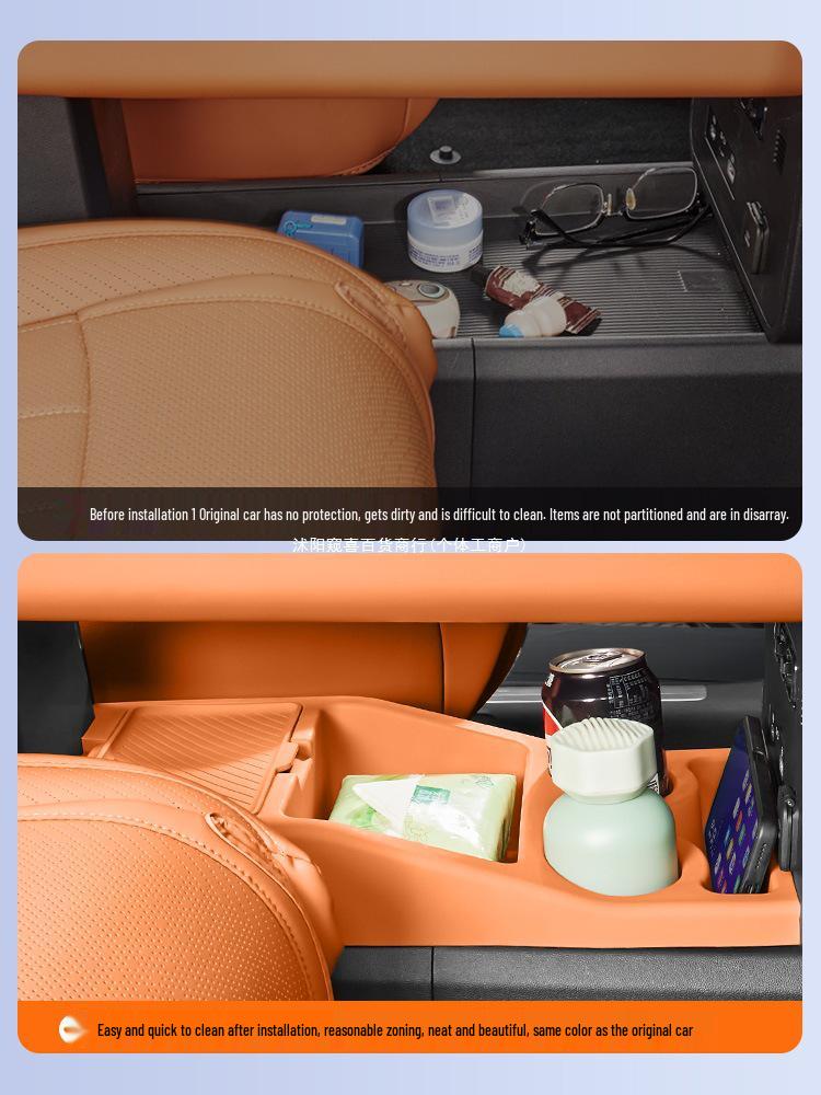 BYD Leopard 7 Silicone Center Console Storage Box with Partition Privacy Cover