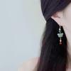 Niche Butterfly Beaded Antique New Chinese Earrings Femininity Versatile Cheongsam Hanfu Accessories Earrings