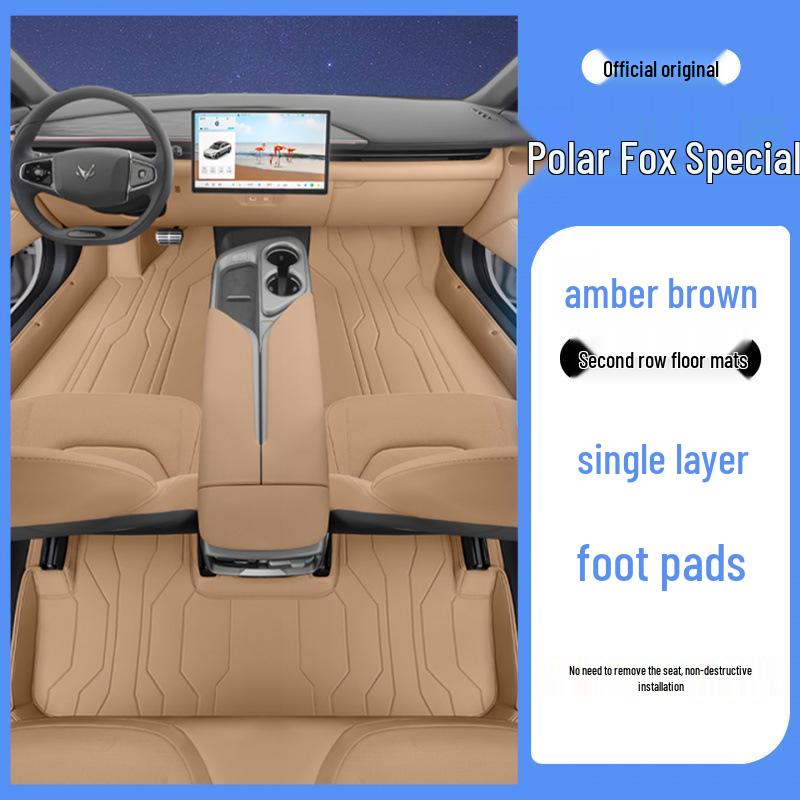 Jihu Alphard T5 Odorless Leather Floor Mats for Full Interior Protection and Modification