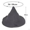 Hat Costume Sharp Wool Witch Hat, Pointed Felt Halloween Warm Autumn Winter Cap