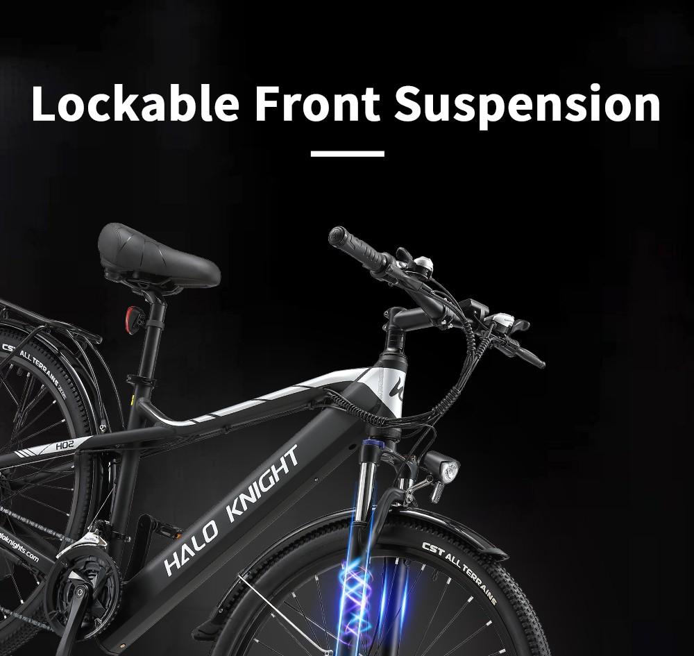 Rower elektryczny Halo Knight H02, silnik bezszczotkowy 750 W, akumulator 48 V 16 Ah, opony 29 * 2,1 cala, maksymalna prędkość 50 km / h, maksymalny zasięg 60 km, 21 prędkości Shimano