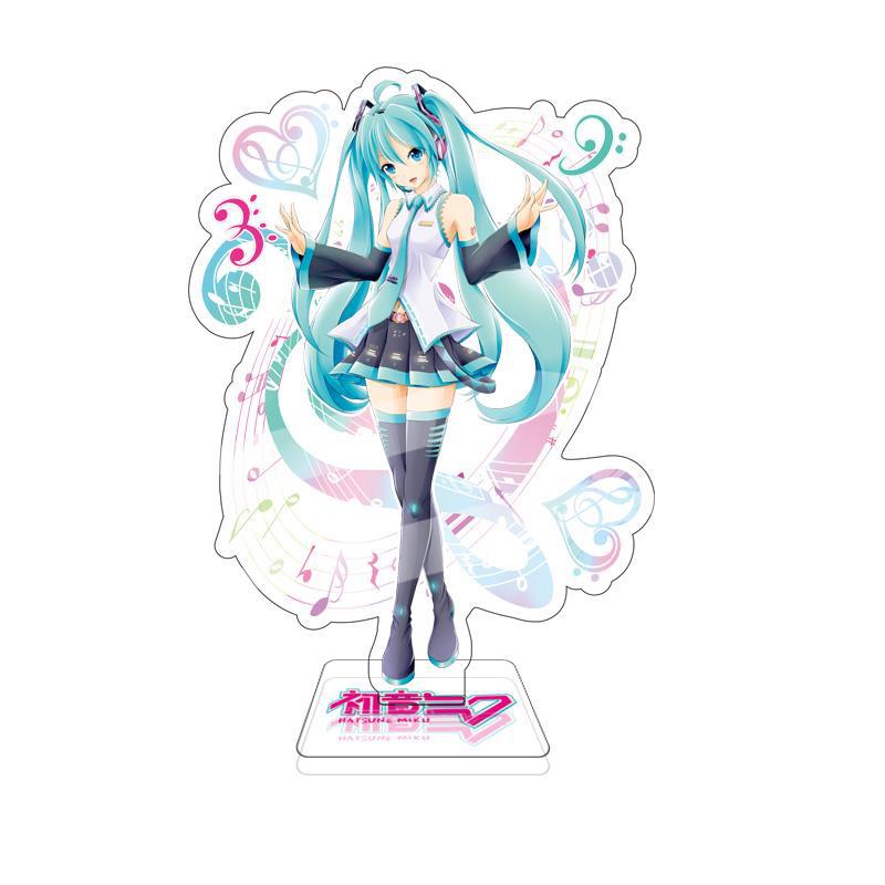 15CM New Anime Hatsune Miku Princess Acrylic Small Standing Brand Display Virtual Idol Around The Stock Decorative Ornaments