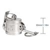 Stainless Steel Quick Connect Fitting Thread Adapter  for Water Oil Pump Pipe Systems