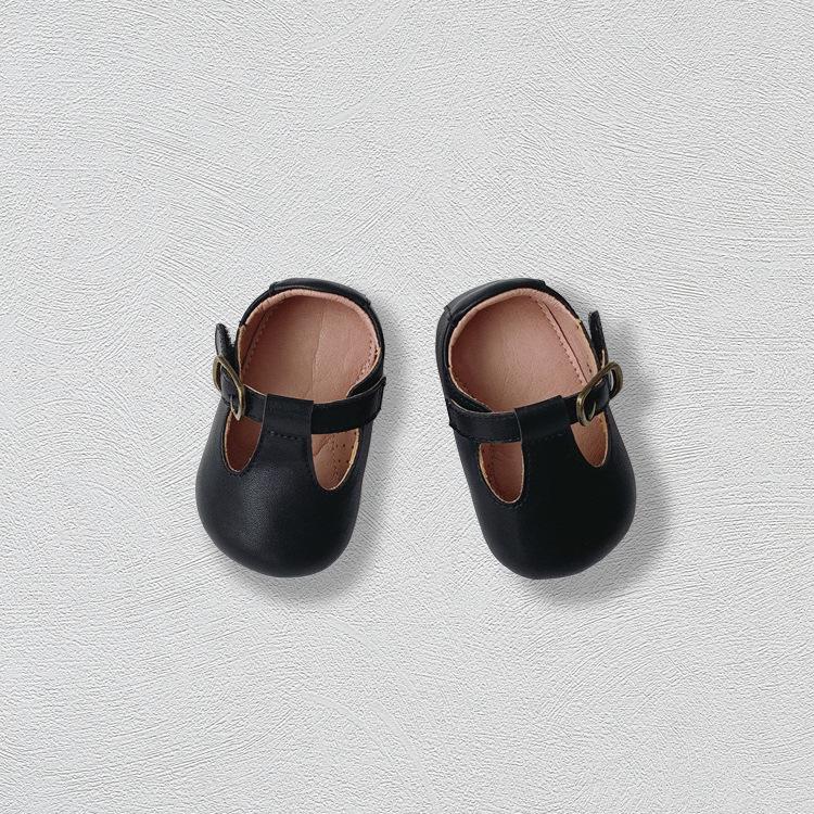 Korean Style Infant Walking Shoes with Soft Sole & Surface, Non-Slip, Solid Color for 0-2 Years