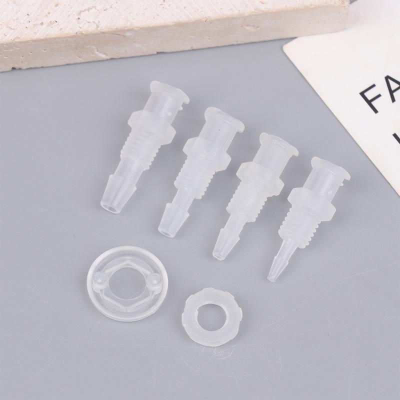 Luer Lock Adapter Straight Through Plate Pp Plastic Air Valve Pipe Subpackaging Instrument Syringe Air Tube Adapter