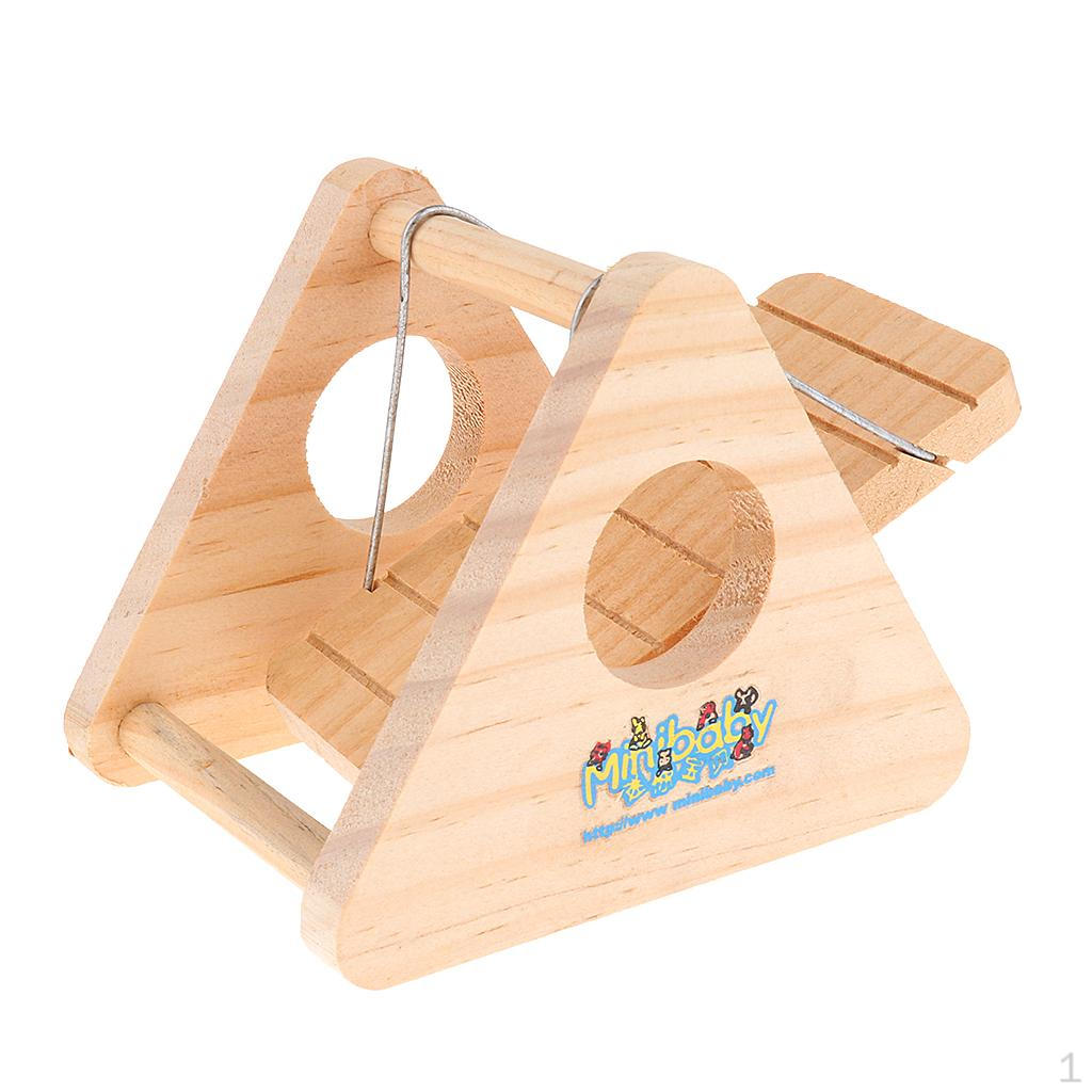

Wooden Swing Exercise Sport Playing Toys for Small Pet Animal Hamster Mouse Rat Gerbil