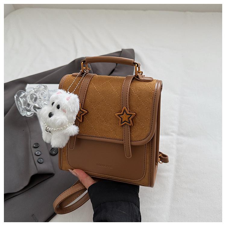 Student Backpack Women's 2025 Autumn New Outing Travel Backpack Korean Version of Class Commuter Shoulder Crossbody Bag