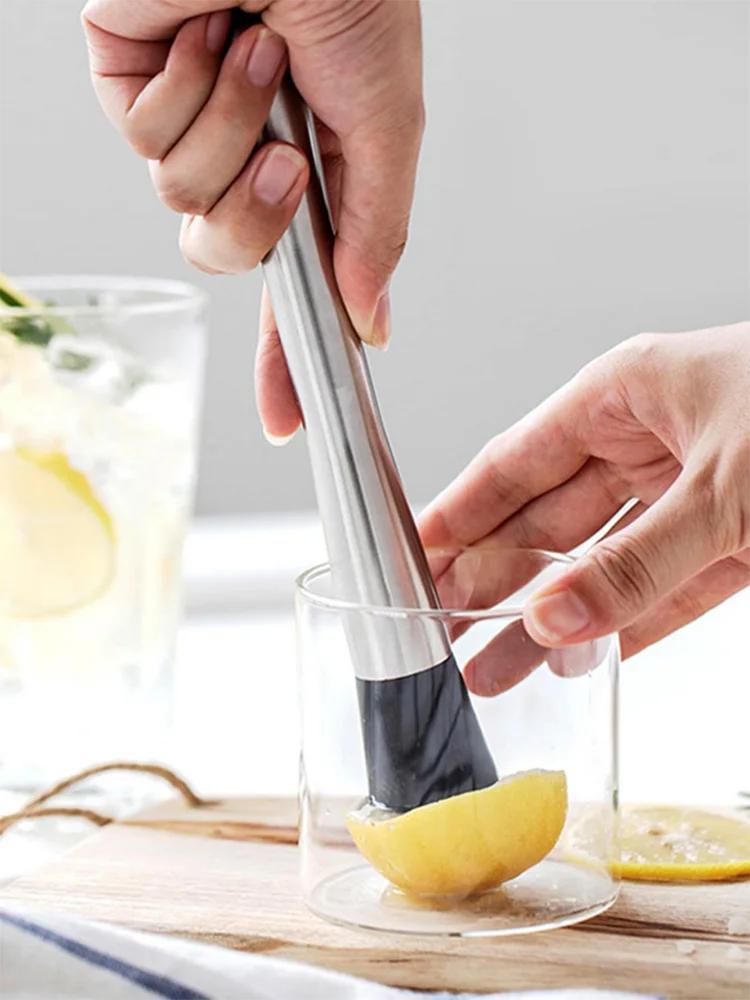 1pc-Juice rammer Ice crusher hammer Shaker Cup Beating hand lemon Tea tool cup ice masher stick