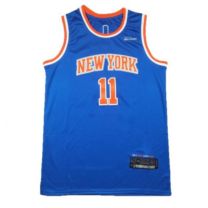 Mens NBA New York Knicks 11 Embroidered Basketball Jersey Sportswear Unisex Team Fan Apparel