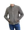 Lambskin Men's Suede Jacket Gray Leather Handmade Genuine Real Stylish Soft Fit