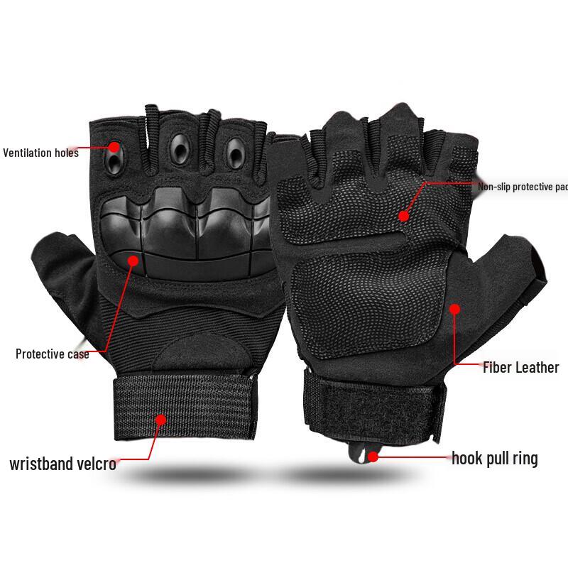 Move Iron Tactical Half-Finger Protective Gloves