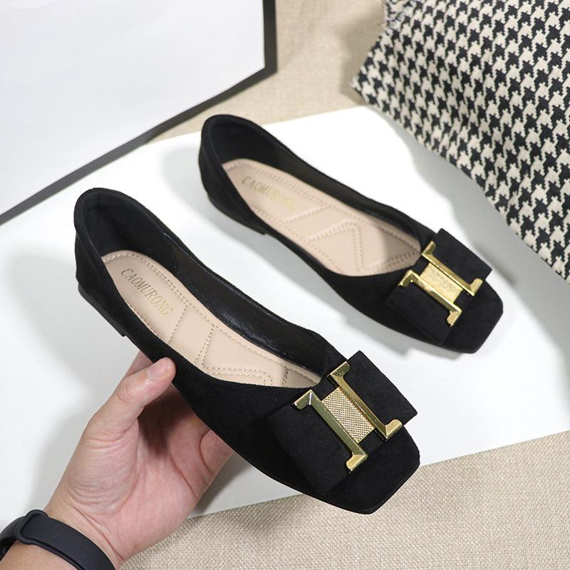 Women Slip-on Loafers Suede Leather Casual Boat Shoes Girl Fashion Flat Shoes