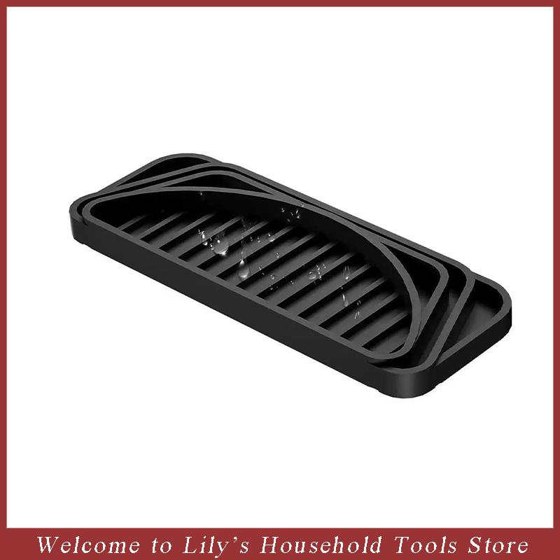 Silicone Refrigerator Drip Catcher Tray Water Dispenser Drip Tray Ice Protector Pan With Raised Ridge Fridge Spill Prevention