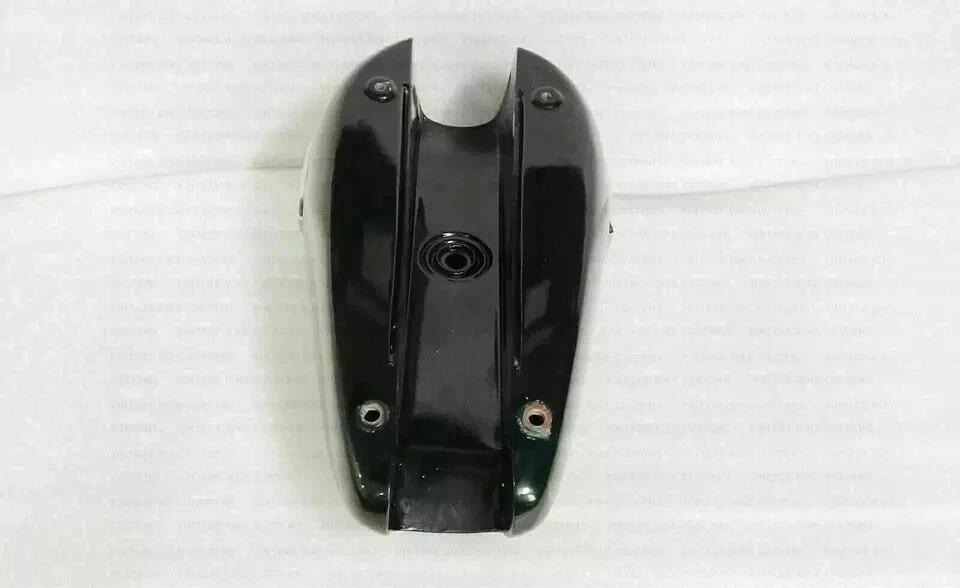 Triumph T140 Cherry & Black Painted Steel Fuel Petrol Tank With Cap + Badges