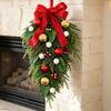Handmade Christmas Wreath With Dried Fir Branches Hanging Decor Door Wall Tree Festive Home Party Decoration