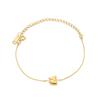 Mini Cute 3D Initials Bubble Letter Chain Bracelet For Women New Gold Color Stainless Steel Waterproof Elegant Christmas Jewelry