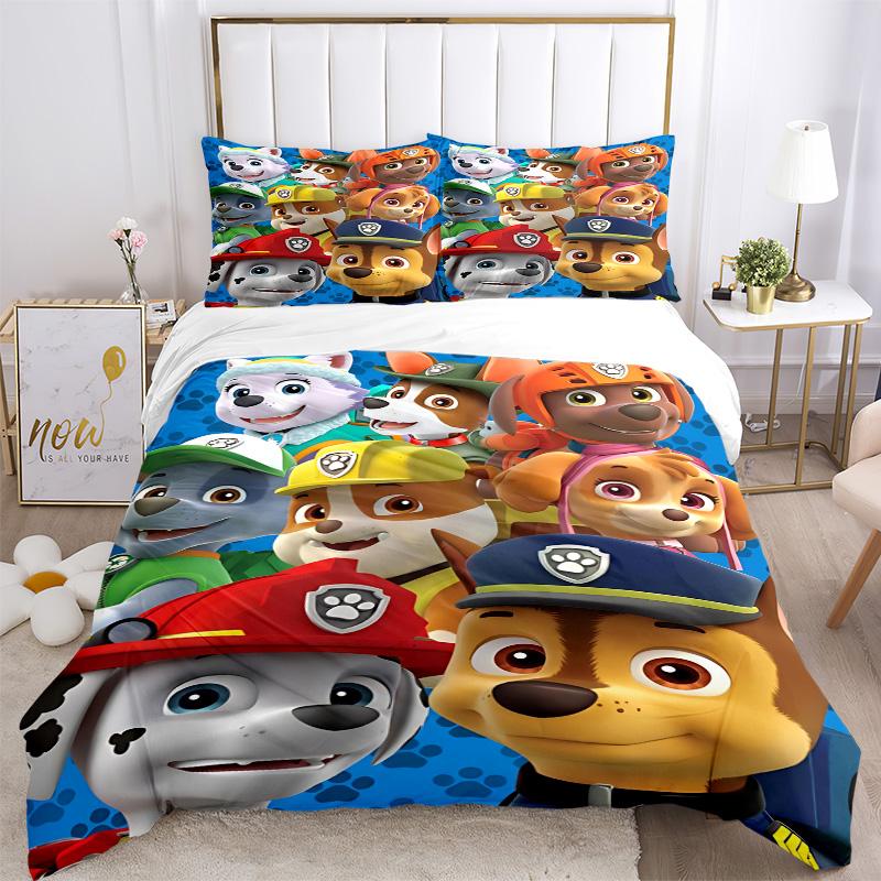 Paw Patrol Bedding 3 Piece Set Hd Print Duvet Cover Pillowcases For Teens Adult Bedroom Decoration Christmas Gift C9211930