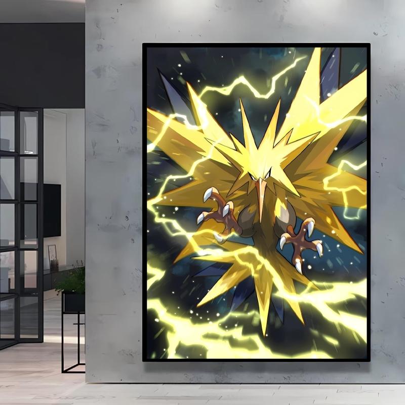 Classic Anime Character Pictures Pokemon Arceus Canvas Painting Wall Art Poster Home Children's Bedroom Decor Friends Gifts