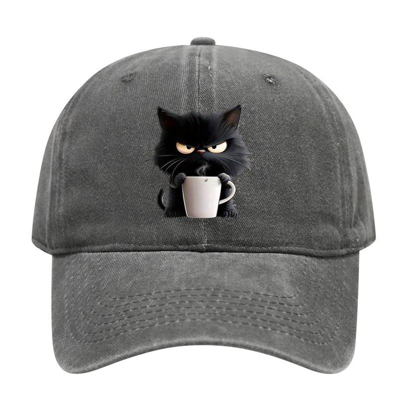 Feral but Fashionable - Cat Hat Edition, Grumpy Cat Coffee Cap