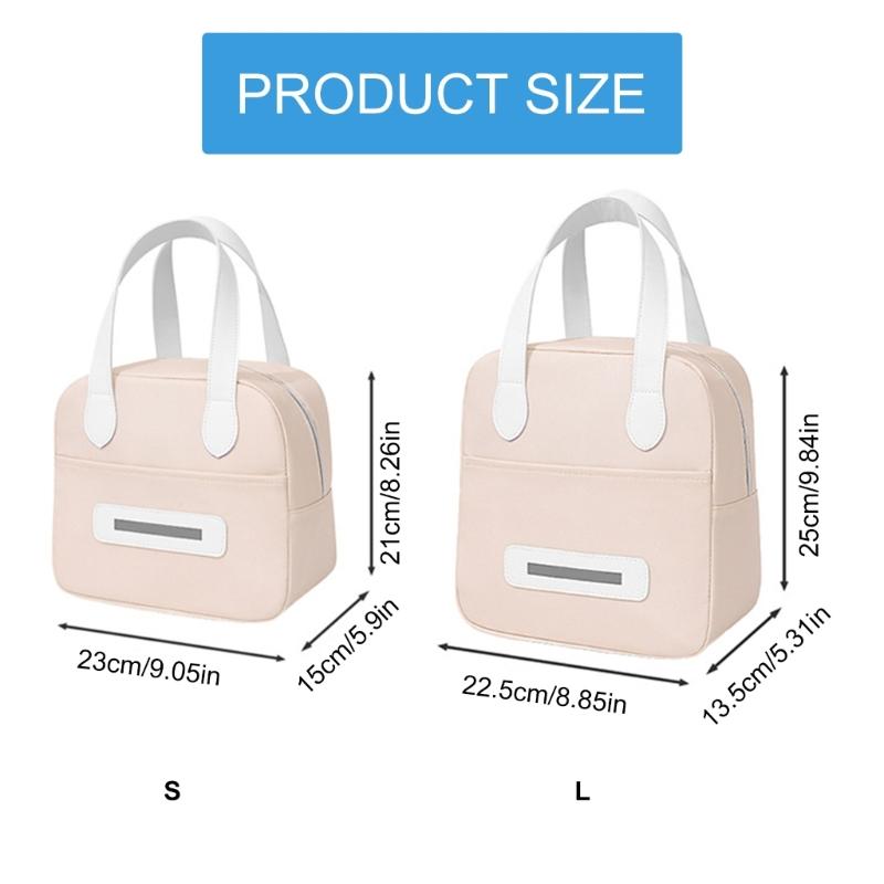 Simple Lunch Box Portable Lunch Bag Lovely Insulated Bag Coolers Bag Thermal Bag Lunch Case for Work Picnic